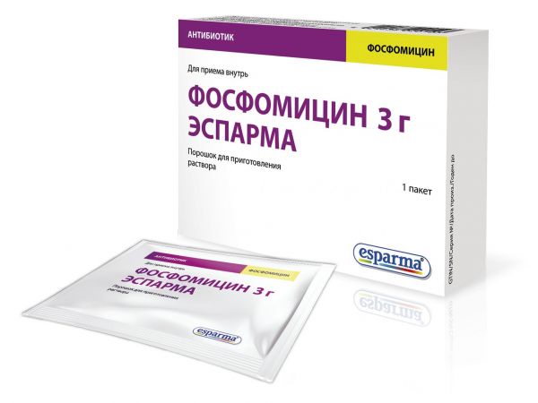 Фосфомицин 3г пор.д/р-ра д/пр.внутр. №1 (Lindopharm gmbh)