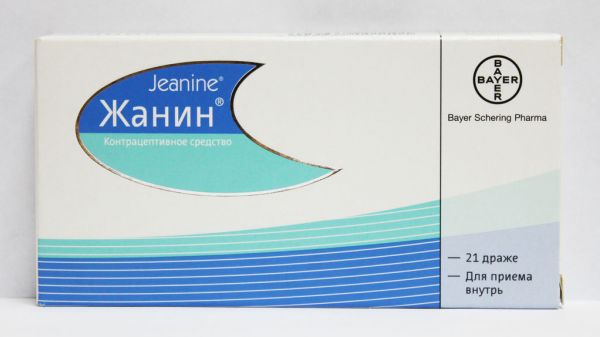 Жанин 0,03мг+2мг таблетки покрытые плёночной оболочкой №21