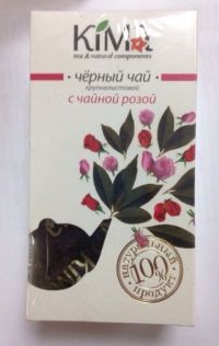 Кима чай черный байховый листовой высшего сорта 50г с бутонами чайной розы (ФИРМА КИМА ООО)