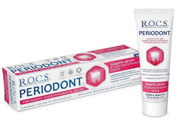 Рокс зубная паста periodont 94г