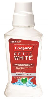 Колгейт ополаскиватель для полости рта optic white 250мл (COLGATE-PALMOLIVE [POLAND] SP.Z.O.O.)