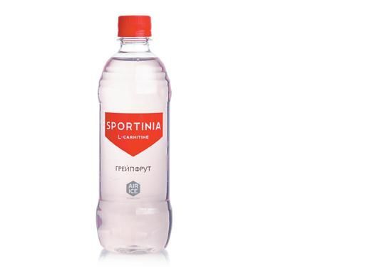Вода спортиния 0.5л l-карнитин грейпфрут