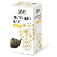 Кима чай зелёный байховый листовой высшего сорта 75г с ромашкой (ФИРМА КИМА ООО)