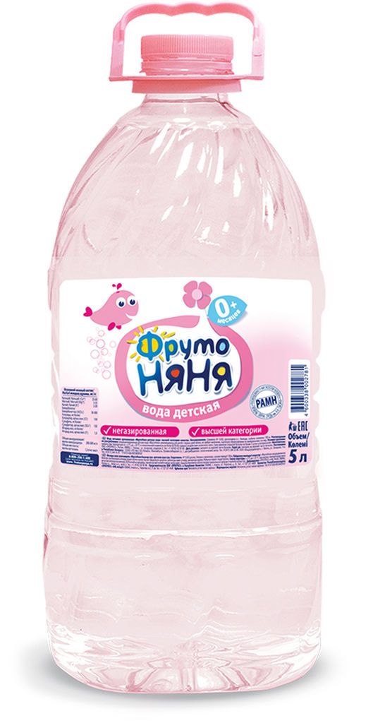 Фрутоняня вода питьевая детская 5л негазированная