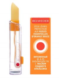 Бельведер бальзам для губ 4г витаминный c,e,f масло сладкого апельсина (BARBRA LABORATORIES SP.Z.O.O.)