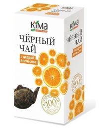 Кима чай черный байховый листовой высшего сорта 50г с цедрой апельсина (ФИРМА КИМА ООО)