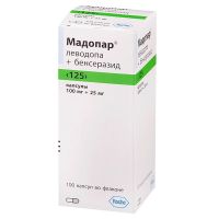 Мадопар 100мг+25мг таблетки диспергируемые №100 (ROCHE S.P.A.)