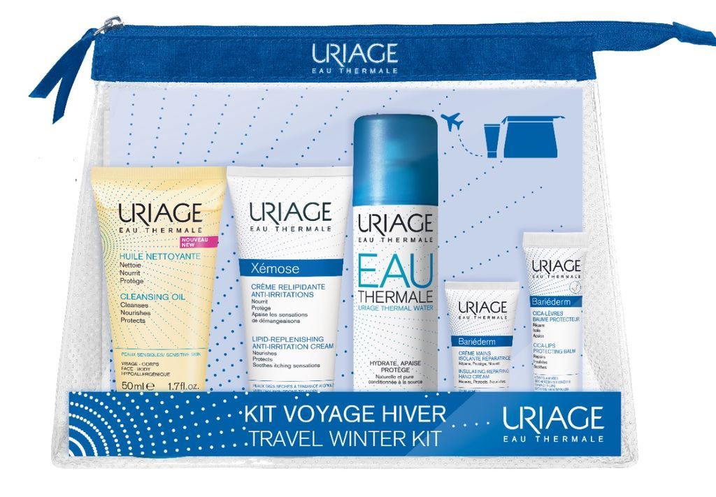 Uriage отзывы. Uriage Xemose набор для путешествий. Uriage Travel Kit. Uriage набор 5 средств Урьяж для путешествий. Урьяж набор для путешествий (5 средств) Uriage Kit Voyage.